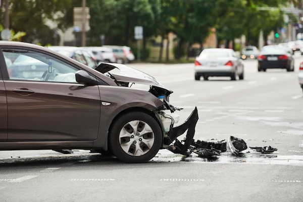 Florida car accident on a city street